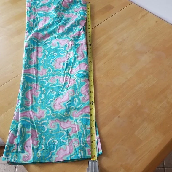 Lilly Pulitzer Beach Pant  Turquoise Lock Me Up - Picture 11 of 11